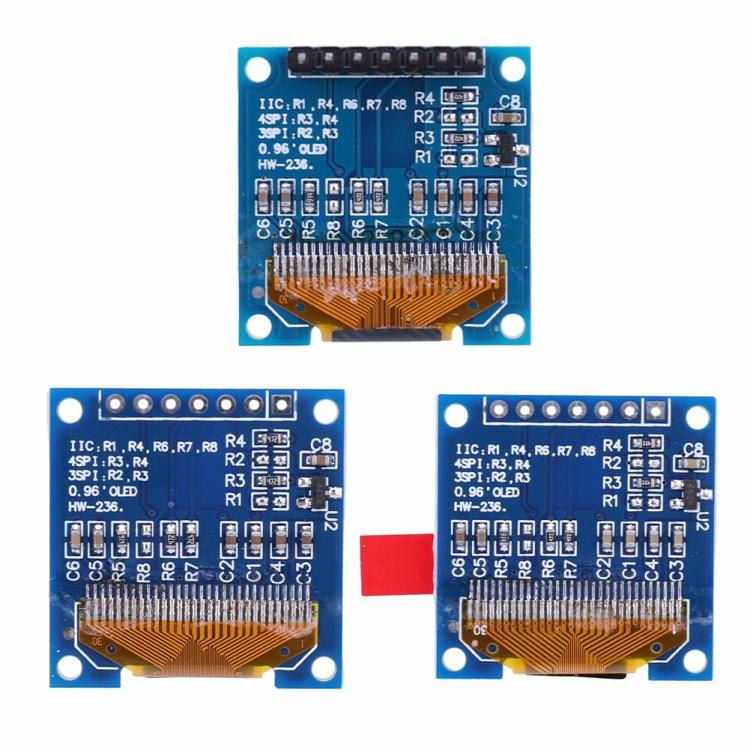 0.96IN IIC Serial Display Board Module SPI/IIC SSD1306 7Pin for Arduino 51 STM32  |  IC Series Electronic Components & Supplies IC Series