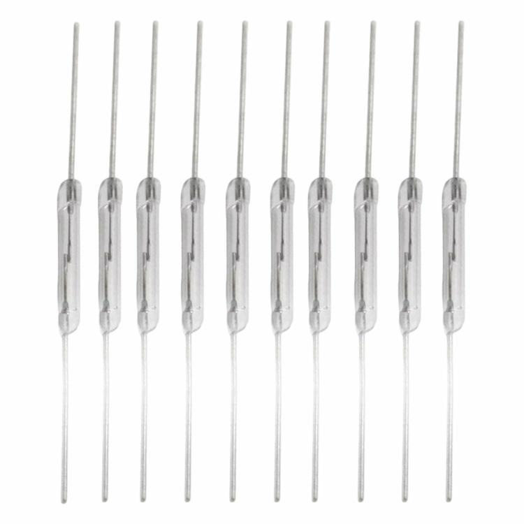 10 Pcs N/O Reed Switch 2*14mm Magnetic Switch Electronic Component for Arduino  |  Sensor Series Electronic Components & Supplies Sensor Series