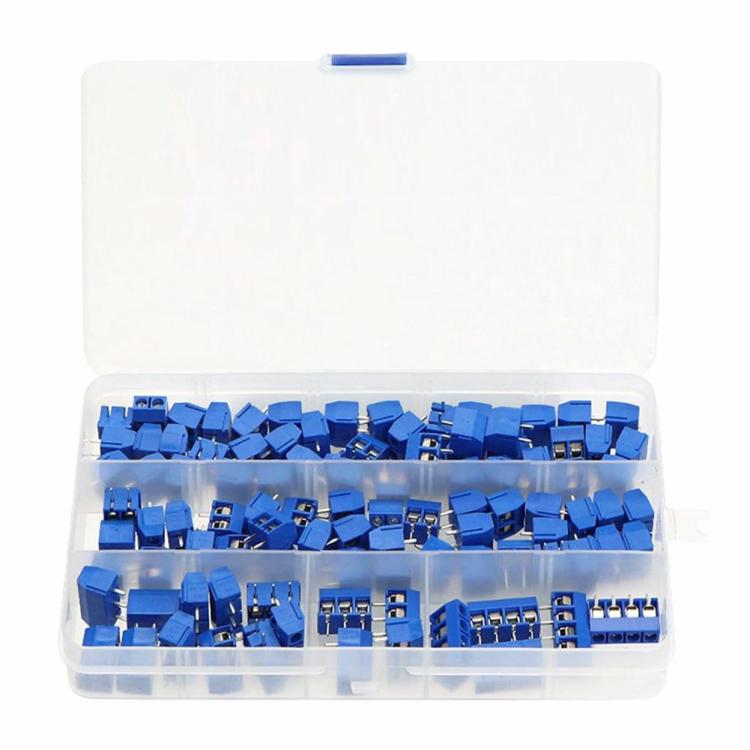 100Pcs KF301-2P/3P/4P PCB Mount Screw Terminal Block Connector 5mm Pitch  |  Electronic Components KIT Electronic Components & Supplies Electronic Components KIT