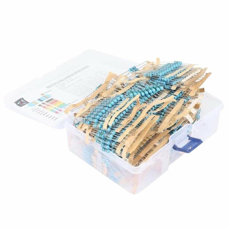 1220pcs Metal Film Fixed Resistor Kit 122ValuesX10pcs 1 W 0.33R – 2.2M Ohm  |  Electronic Components KIT Electronic Components & Supplies Electronic Components KIT