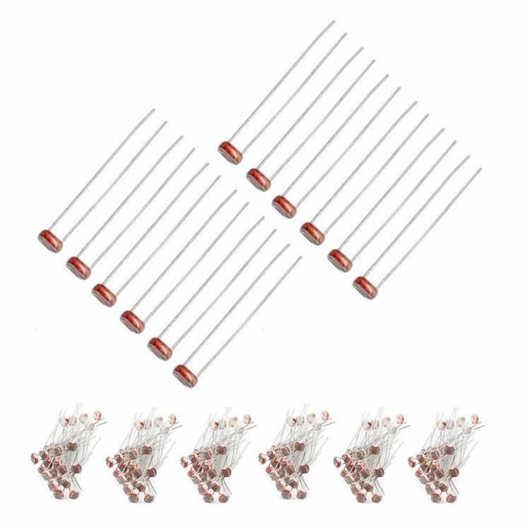 20PCS Light Dependent Resistor 5506 5516 5528 5537 5539 5549 LDR 5MM for Arduino  |  Electronic Components KIT Electronic Components & Supplies Electronic Components KIT