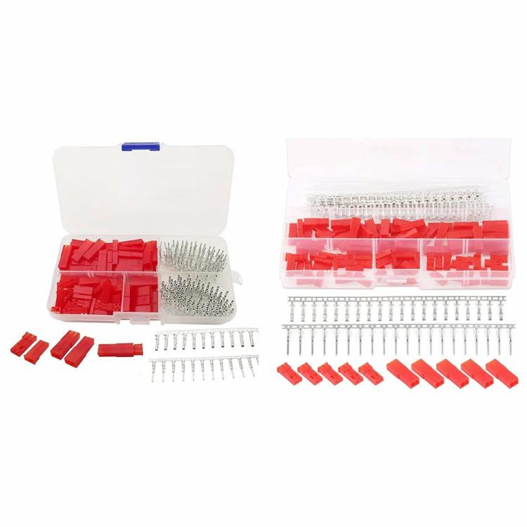 300/420 Pcs 2.54 MM JST SYP 2 Pin Red Male Female Housing Connector Terminal Kit  |  Electronic Components KIT Electronic Components & Supplies Electronic Components KIT