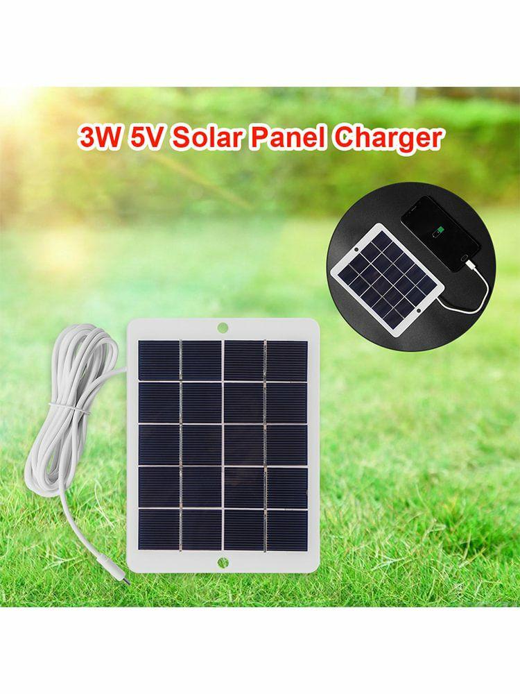 3W 5V Camera Micro USB Solar Panel Outdoor Surveillance Phone Fan Charger  |  Other Accessories & Parts Electronic Components & Supplies Other Accessories & Parts