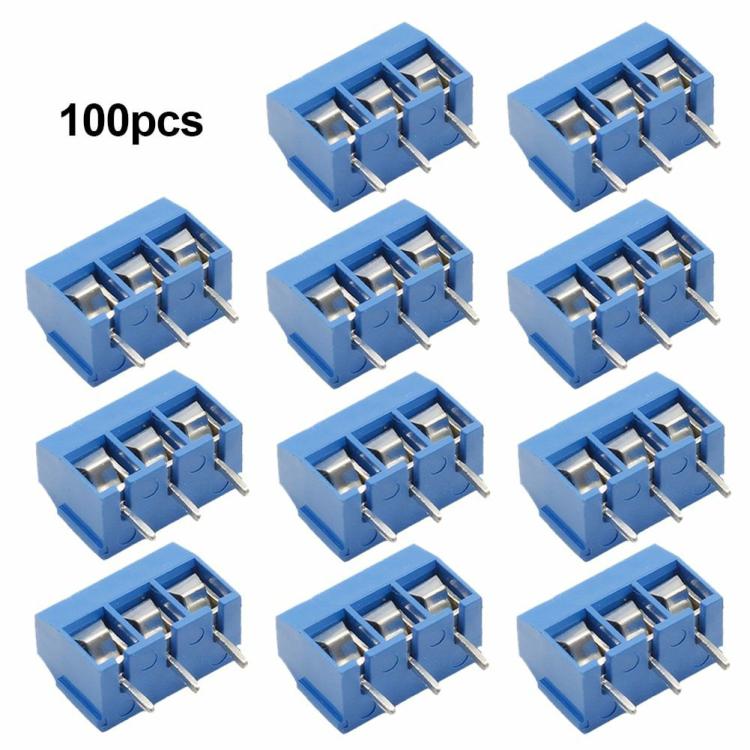 50/100 Pcs KF301 2P/3P Screw PCB Terminal Block Connector 5mm Pitch Straight Pin  |  Electronic Components KIT Electronic Components & Supplies Electronic Components KIT