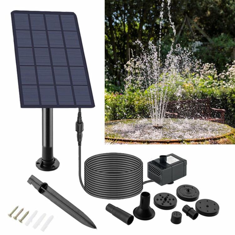 5W 5V Fountain Panel Pump with Stake 200L/h Solar Panel Water Pump Kits for Pool  |  Other Accessories & Parts Electronic Components & Supplies Other Accessories & Parts