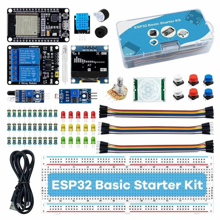 Basic Starter Kit for ESP32 ESP-32S WIFI I OT Development Board with Storage Box  |  WIFI Bluetooth Series Electronic Components & Supplies WIFI Bluetooth Series