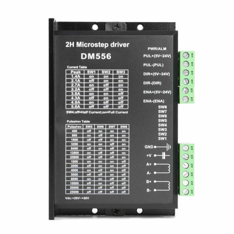 DM556 Digital Stepper Motor Driver 2-Phase 5.6A for 57 86 Stepping Motor  |  DC Series DC Series DC Series