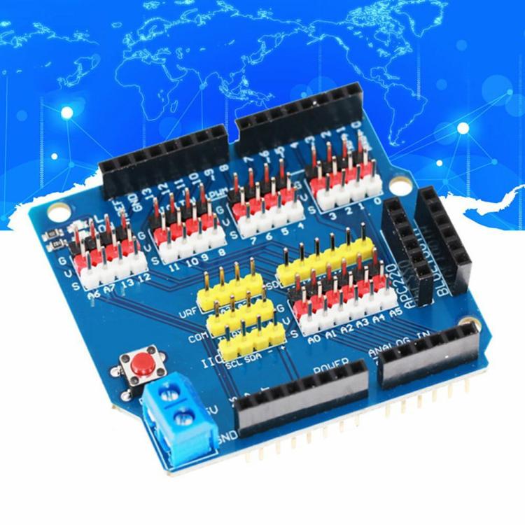 Electronic Module On Board LED Sensor Shield V5.0 Expansion Board for Arduino R3  |  Development Board Series Development Board Series Development Board Series