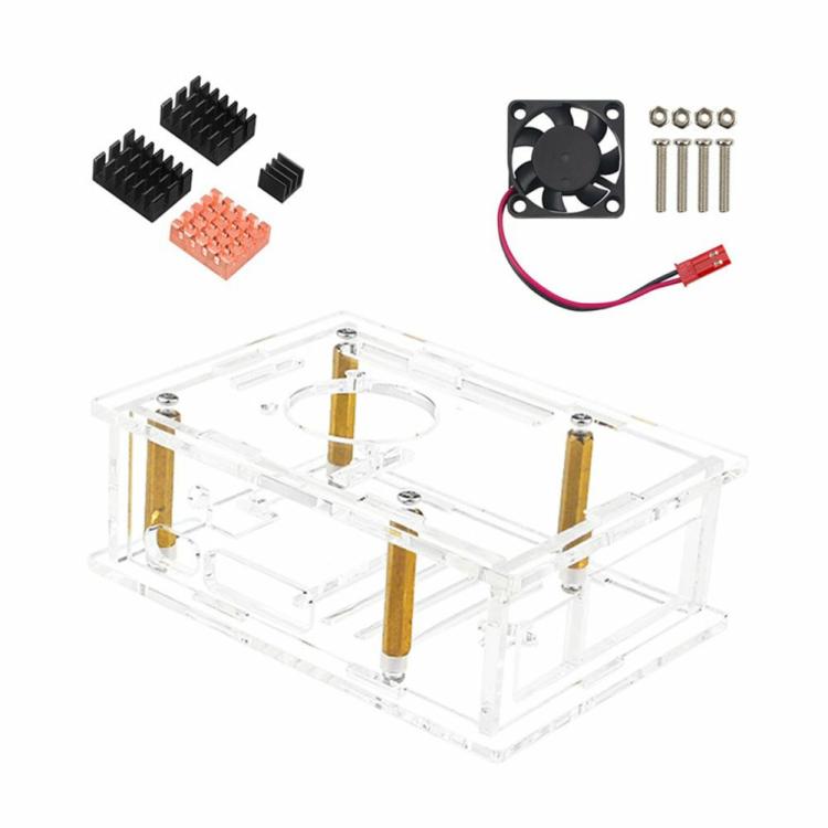 For Raspberry Pi 5 Acrylic Case Development Board Protective Shell Computer Case  |  Electronic Components KIT Electronic Components & Supplies Electronic Components KIT