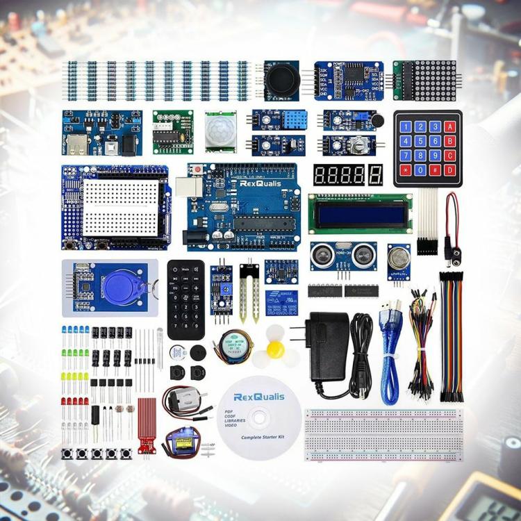 Most Complete Starter Kit with Tutorial for Arduino UNO R3 for Arduino IDE  |  Electronic Components KIT Electronic Components & Supplies Electronic Components KIT