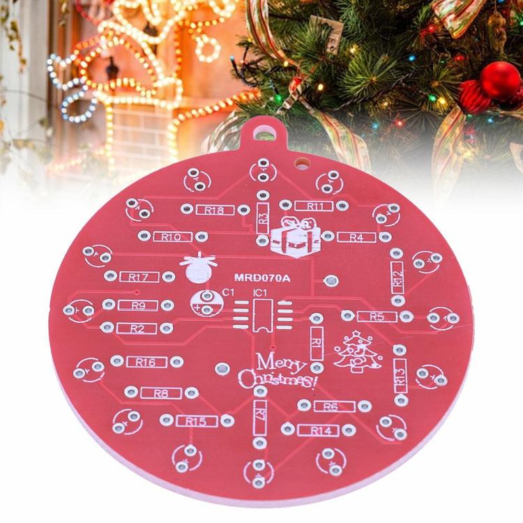 NE555 LED Christmas Tree Decoration PCB Soldering DIY Kit Red & Green LED Light  |  IC Series Electronic Components & Supplies IC Series