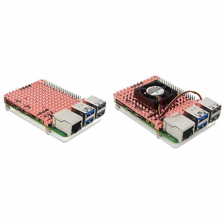 Pure Copper Heatsink Metal Case Passive Cooling Shell Fit for Raspberry Pi 5  |  Development Board Series Development Board Series Development Board Series