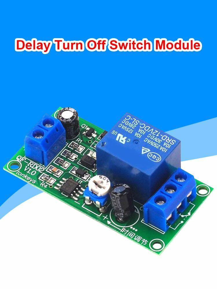 Time Adjustable Delay Relay Module NE555 Timer Control Switch Board 12V DC  |  Relay Series Electronic Components & Supplies Relay Series