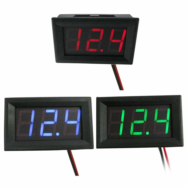 DC4.5V-30V Voltage Meter Waterproof 0.56 Inch Voltmeter for Car Boat Motorcycle  |  IC Series Electronic Components & Supplies IC Series