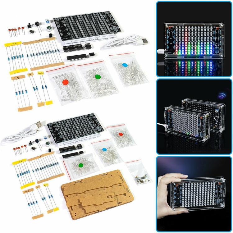 HU-052 DIY Solder Project Spectrum USB Electronic Display for Learning Solder  |  IC Series Electronic Components & Supplies IC Series