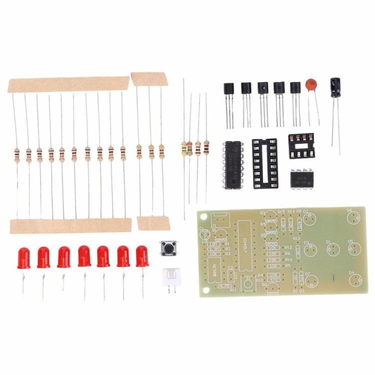 NE555+CD4017 Electronic Dice NE555 LED Module Red LED ICSK057A Electronic Module  |  IC Series Electronic Components & Supplies IC Series