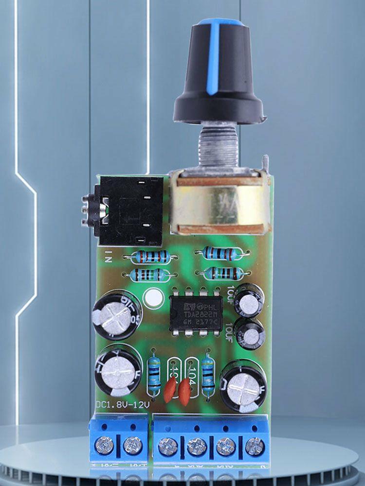 TDA2822M 2.0 Channel Audio Amplifier Board Module DC1.8-12V for Computer Speaker  |  IC Series Electronic Components & Supplies IC Series