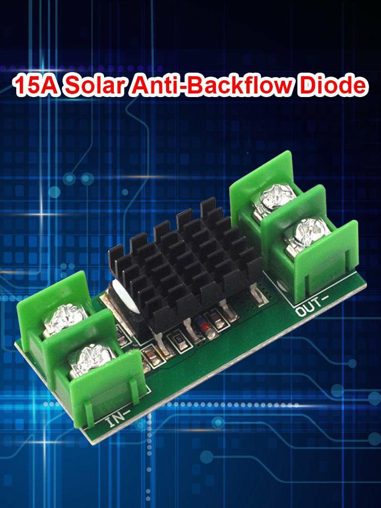 15A Solar Panel Anti Reverse Irrigation Ideal Diode Board with Heatsink  |  DC Series DC Series DC Series