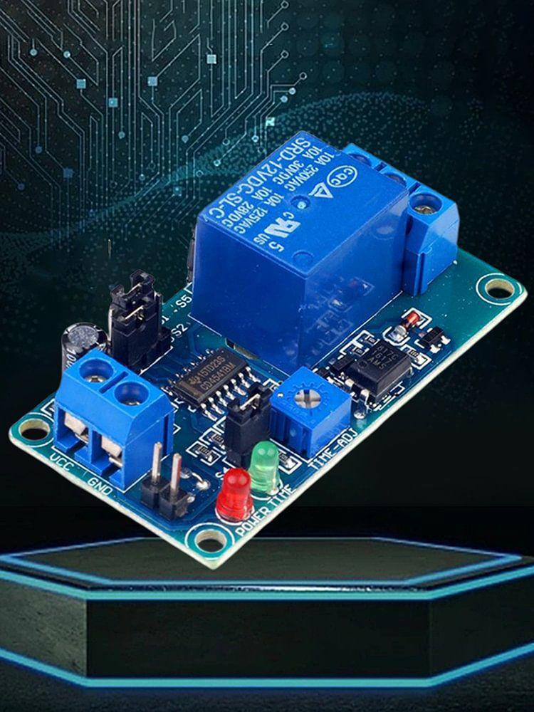 C25 12V Timing Board Switch Trigger Normally Open Type Time Delay Control Module  |  Relay Series Electronic Components & Supplies Relay Series