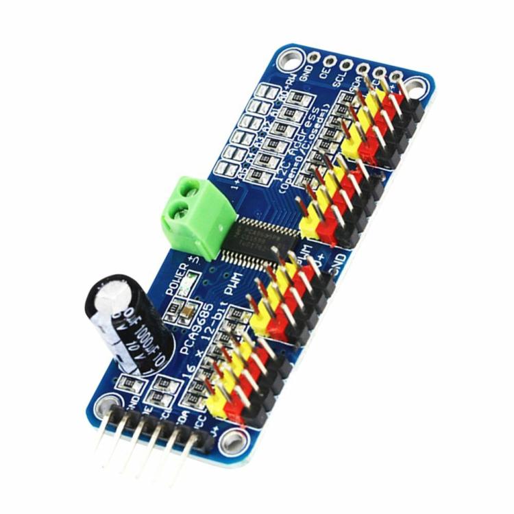 16 Channel 12-bit PWM/Servo Driver I2C Interface PCA9685 Module 40-1000Hz 5-10V  |  Development Board Series Development Board Series Development Board Series