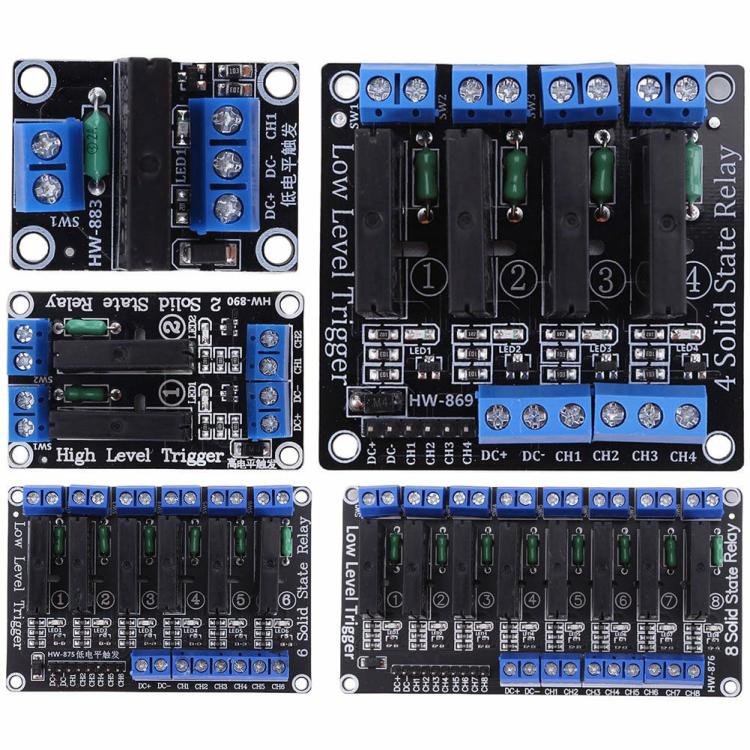 5V Power Relay Module 1 2 4 6 8 Channel Solid State Relay Module for Arduino DIY  |  Other Accessories & Parts Electronic Components & Supplies Other Accessories & Parts