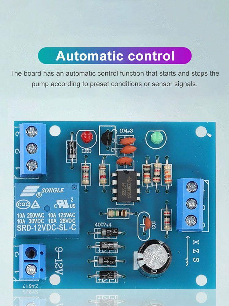 Water Level Detection Sensor Board AC/DC 9V-12V Automatic Pumping Drainage Water  |  Other Accessories & Parts Electronic Components & Supplies Other Accessories & Parts