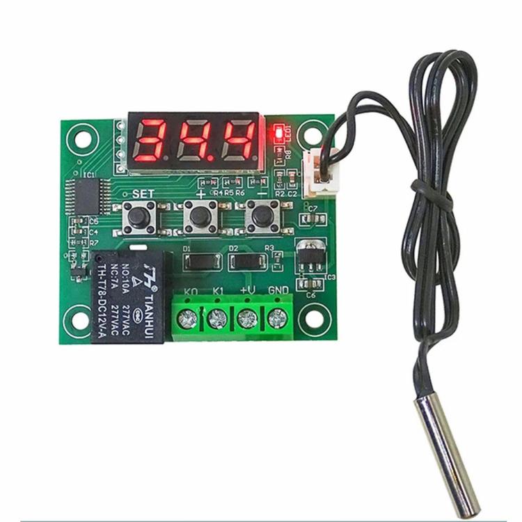 XH-W1209 Digital Heat Cool Temp Thermostat Board -50-110 10A One-Channel Relay  |  Other Accessories & Parts Electronic Components & Supplies Blue Display